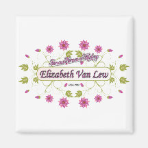 ~ Elizabeth Van/femmes célèbres de Lew des Etats-U Magnets