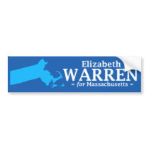 Elizabeth Warren for Massachusetts Bumper Sticker