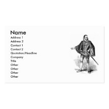 Elizabethan Clothing Business Card