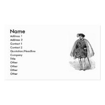 Elizabethan Fashion Business Card