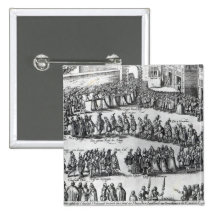 Elizabethan Procession Pinback Buttons