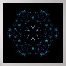 Elizabethan Snowflake Print