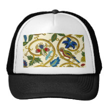 Elizabethan Swirl Embroideries - Goldwork imitatio Trucker Hats