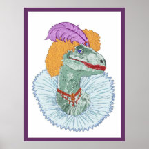 Elizabethasaurus Reginanychus the First  Poster