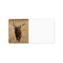 elk and eye bulging address label