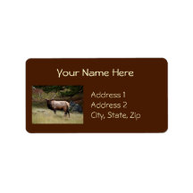 Elk in the Wild Address Label