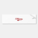 Elkhorn Wisconsin Classic Design Bumper Sticker