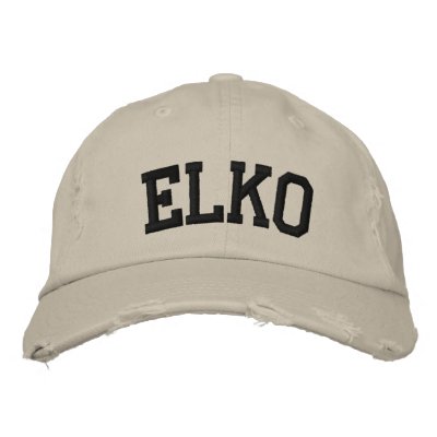 Elko Embroidered Hat by cityshirts