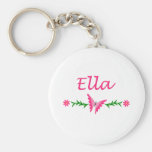 Ella (papillon rose) porte-clef