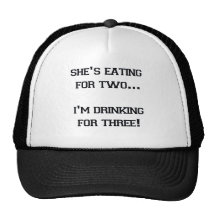 ELLE MANGE POUR DEUX que je BOIS POUR TROIS Casquettes