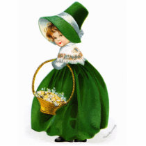 Ellen Clapsaddle's St. Patrick's Day Girl Acrylic Cut Outs