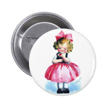 Ellen H. Clapsaddle : Fille avec le coeur Badges
