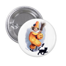 Ellen H. Clapsaddle : Harlequin de Halloween avec  Badges