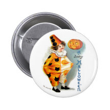 Ellen H. Clapsaddle : Harlequin de Halloween Badge