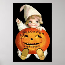 Ellen H. Clapsaddle : Peu de garçon de citrouille Affiches