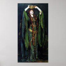 Ellen Terry vintage comme Madame Macbeth Print Posters