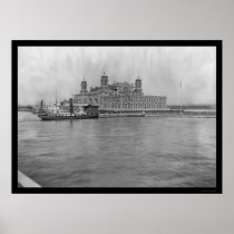 Ellis Island, NY 1913 Print