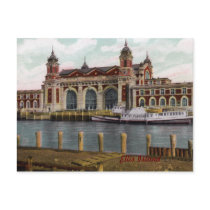 Ellis Island Vintage Postcard
