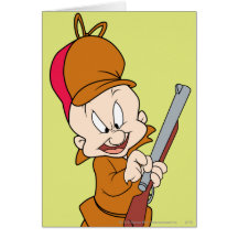 Elmer Fudd prêt à chasser Carte De Vœux