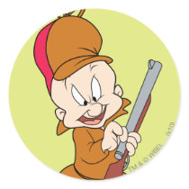 Elmer Fudd Ready to Hunt Round Sticker