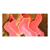 Éloge rose - art de pétale de rose carte avec photo
