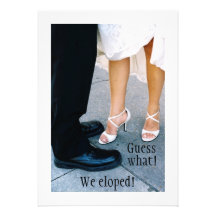 Elopement Announcement