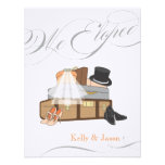 Elopement Wedding Announcement - Orange