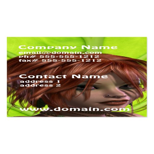 Elven Girl Business Cards