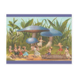 Elves and Fairies in Mushroom Land Postcard