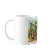 Elves and Fairys in Mushroom Land Coffee Mug