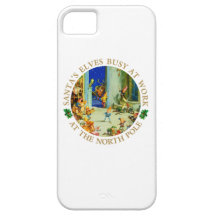 Elves Are Busy at Santa's North Pole Workshop iPhone 5 Covers