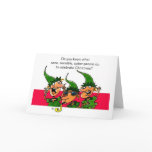 Elves Humourous Christmas Card