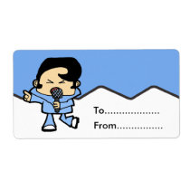 Elvin Christmas gift tag