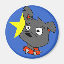"Elvis" Head Magnet