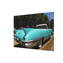 Elvis Presley's Green Cadillac Convertible in Gallery Wrapped Canvas