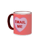 Email Me Conversation Candy Heart Gifts Mug