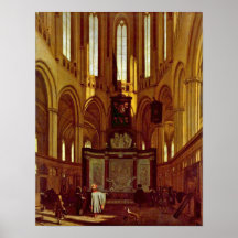 Emanuel de Witte - le choeur du Nieuwe Kerk Posters
