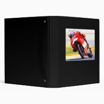 Emballage de la moto rouge