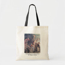 Embarkation For Cythera Detail By Watteau Antoine Canvas Bag