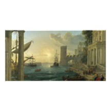 Embarkation of the Queen of Sheba - Claude Lorrain Photo Cards