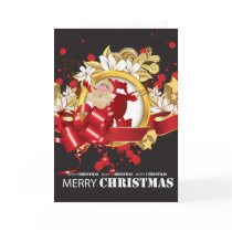 Embellished Santa Claus Blank Card