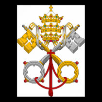 Emblem of the Papacy Official Pope Symbol Coat posters