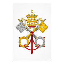 Emblem of the Vatican City Stationery Design