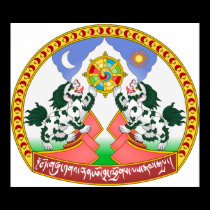 Emblem of Tibet Official Coat Arms China Symbol posters