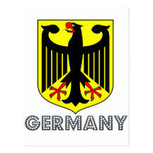 Emblème allemand cartes postales
