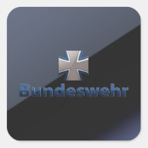 Emblème de Bundeswehr Sticker Carré