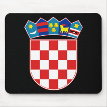 emblème de la Croatie Tapis De Souris