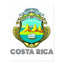 Emblème de Rican de côte cartes postales