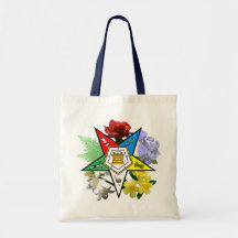 Emblème floral fourre-tout d'étoile orientale sacs