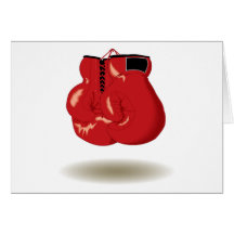 Emblème frais de boxe carte de vœux